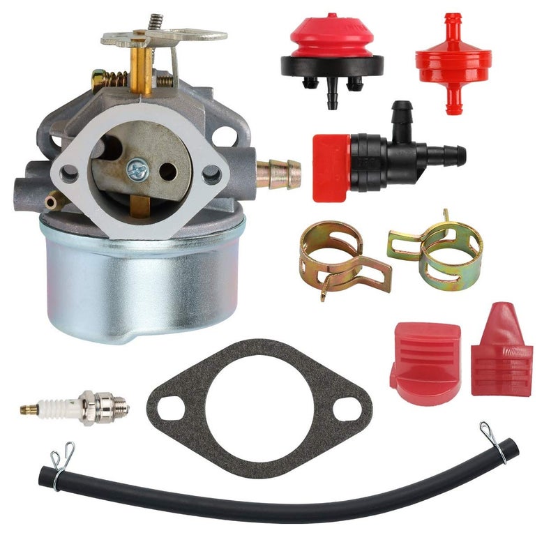 MDAIRC 640052 640054 640058 640058A 640349 Carburetor for Tecumseh HMSK80 HMSK90 HMSK100 LH318SA LH358SA 8HP 9HP 10HP Snowblower Generator Chipper 640052 Carb - Image 1